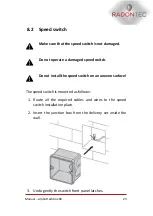 Preview for 23 page of RadonTec 50-012 Manual