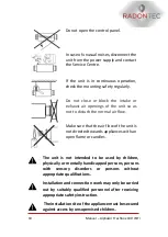 Предварительный просмотр 10 страницы RadonTec AlphaAir Freshbox 100 WiFi Manual
