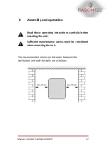 Предварительный просмотр 17 страницы RadonTec AlphaAir Freshbox 100 WiFi Manual