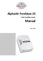 RadonTec AlphaAir Freshbox 25 Manual предпросмотр