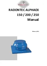 Предварительный просмотр 1 страницы RadonTec ALPHAEX 150 Manual