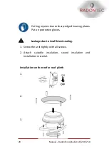 Предварительный просмотр 20 страницы RadonTec ALPHAEX 150 Manual