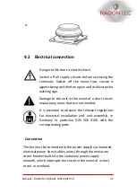 Предварительный просмотр 21 страницы RadonTec ALPHAEX 150 Manual