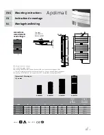 RADSON APOLIMA E Mounting Instructions preview