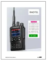 RADTEL RT-490 User Manual предпросмотр