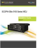 RADVision Scopia Elite 5100 Series Installation Manual preview