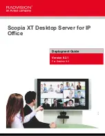 Предварительный просмотр 1 страницы RADVision Scopia XT Deployment Manual