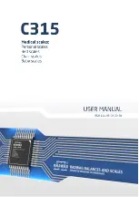 Preview for 1 page of RADWAG C315 Series User Manual