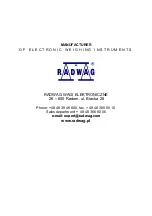 Предварительный просмотр 12 страницы RADWAG GT105K-12/Z User Manual