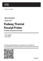 RADWAG RTP-UEW80 Startup Manual предпросмотр