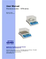 RADWAG WTB 200 series User Manual preview