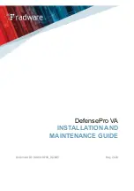 Preview for 1 page of Radware DefensePro VA Installation And Maintenance Manual