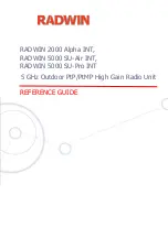 Radwin 5000 Reference Manual preview