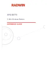 Preview for 1 page of Radwin AP0158770 Reference Manual