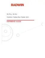 Radwin SU Pro Reference Manual preview