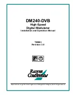 Preview for 2 page of Radyne ComStream DM240-DVB Installation And Operation Manual