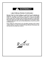 Предварительный просмотр 3 страницы Radyne DMD15 Installation And Operation Manual