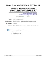 Preview for 35 page of Radyne DMD20 LBST Installation And Operation Manual