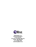 Preview for 137 page of Rae AreaRAE Operation & Maintenance Manual