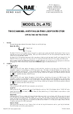 Preview for 3 page of Rae DL-ATG Operating Instructions