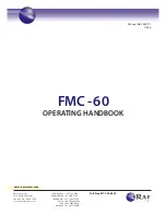 Предварительный просмотр 1 страницы Rae FMC-60 Operating Handbook