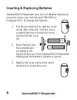 Preview for 8 page of Rae GammaRAE II Responder User Manual