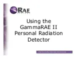 Rae GammaRAE II User Training предпросмотр