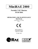 Preview for 1 page of Rae MiniRAE 2000 Operation And Maintenance Manual