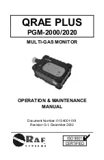 Предварительный просмотр 1 страницы Rae QRAE PLUS PGM-2000 Operation & Maintenance Manual