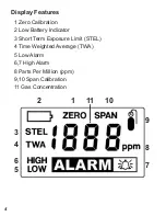 Предварительный просмотр 8 страницы Rae ToxiRAE II PGM-1100 Series User Manual