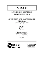 Rae VRAE PGM-7800 Operation And Maintenance Manual preview