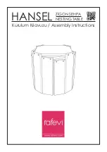 Rafevi HANSEL Assembly Instructions Manual preview