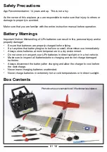 Preview for 2 page of Rage MICRO WARBIRD F4U CORSAIR Manual