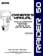 Предварительный просмотр 1 страницы Raider Outboards Raider Series Owner'S Manual