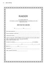 Preview for 92 page of Raider 031302 User Manual