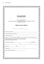 Предварительный просмотр 86 страницы Raider 073204 User Manual