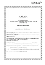 Preview for 63 page of Raider 089405 User Manual