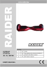 Preview for 1 page of Raider 549749 Original Instruction Manual