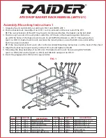 Preview for 1 page of Raider ATV-21 Manual