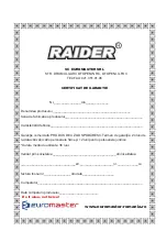 Предварительный просмотр 29 страницы Raider Power Tools RD-F2 User Manual