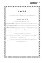 Предварительный просмотр 63 страницы Raider Power Tools RD-GG02 Original Instruction Manual