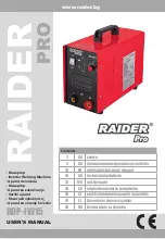 Raider Pro RDP-IW15 User Manual preview