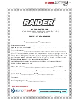 Предварительный просмотр 57 страницы Raider Pro RDP-SCG20 solo Original Instruction Manual