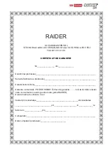 Preview for 47 page of Raider PRO RDP-SGT20 User Manual