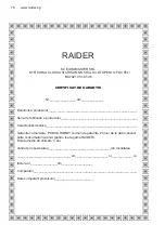 Предварительный просмотр 76 страницы Raider Pro RDP-WP800SW User Manual