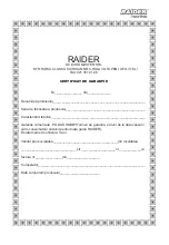 Preview for 37 page of Raider RD - 1.5DK20 User Manual