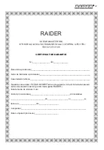 Предварительный просмотр 47 страницы Raider RD-AAG03 User Manual