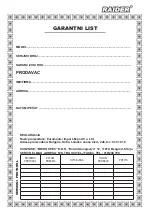 Preview for 41 page of Raider RD-AD02 User Manual