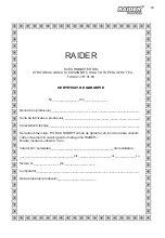 Preview for 63 page of Raider RD-CDL15 User Manual