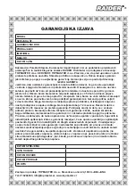 Preview for 91 page of Raider RD-EA02 SET User Manual